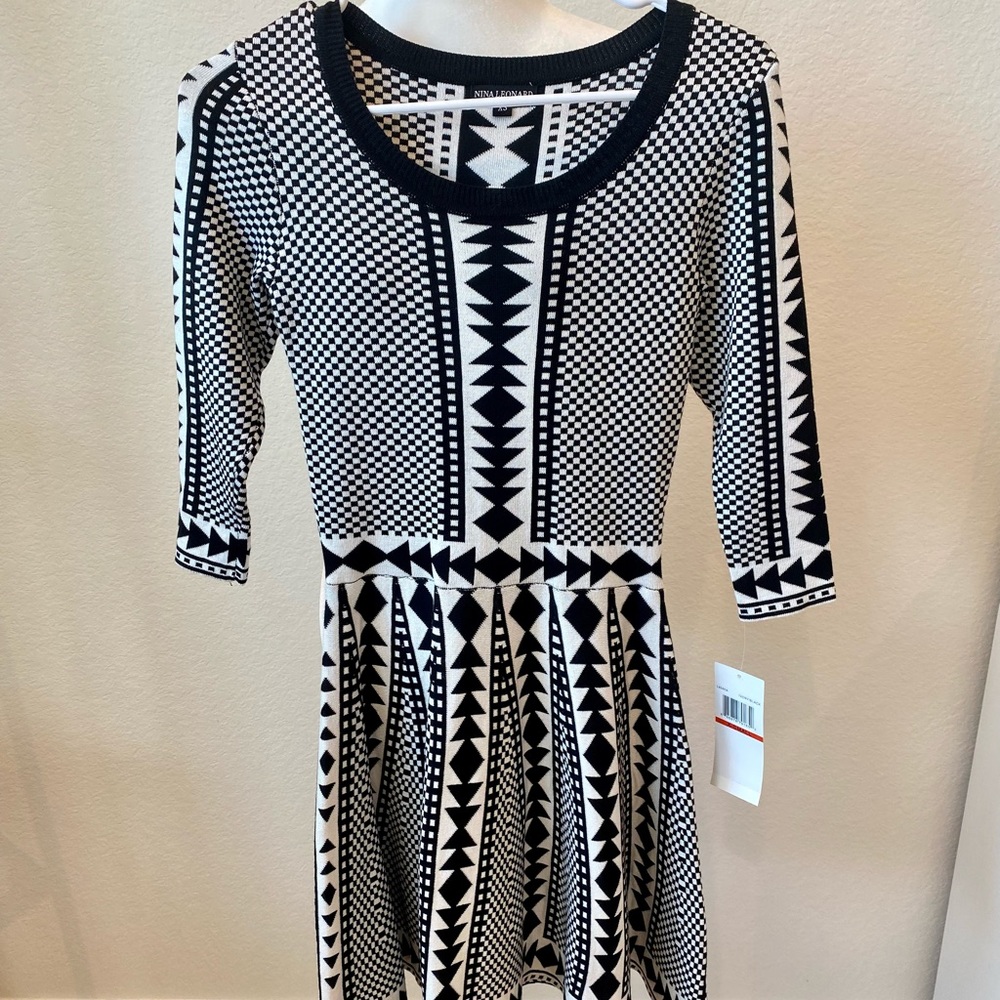 NWT-Nina Leonard Sweater Dress